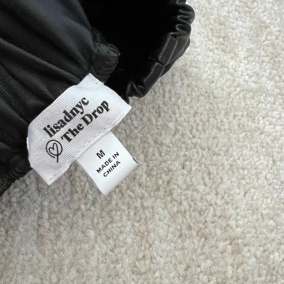 3 for $6 Lisadnyc The Drop Vegan Leather Crop Black Pants M - Picture 2 of 10